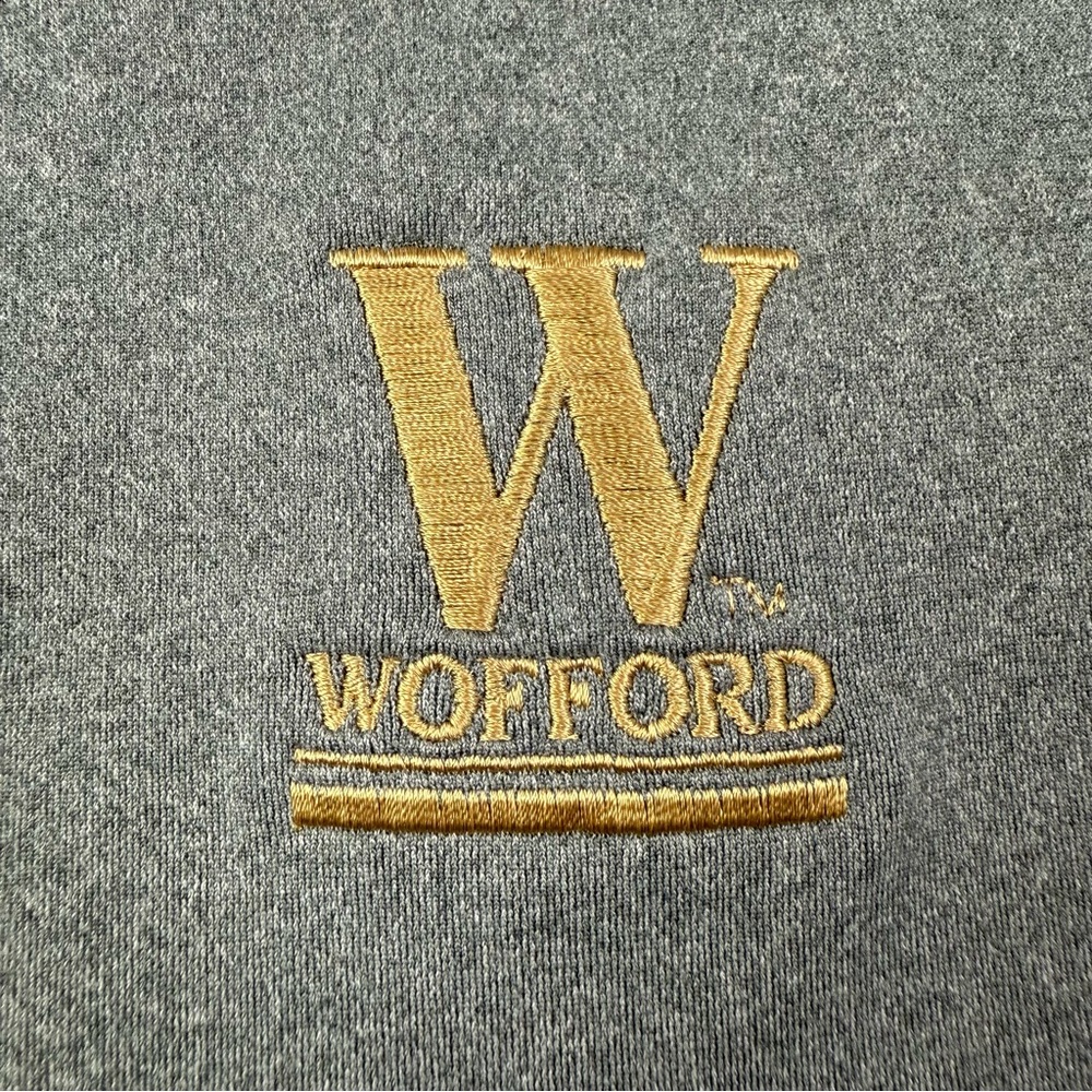 Adidas Wofford College Terriers Men’s Gray Logo 1/4 Zip Pullover Jacket 2XL - Picture 6 of 8